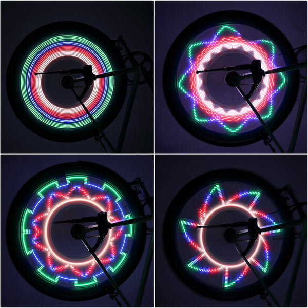 Vibrant Bike Cycling Wheel Spoke Light